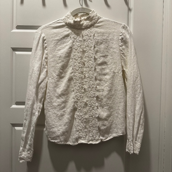 Bedra Vintage Linen blouse, size S - Picture 1 of 3